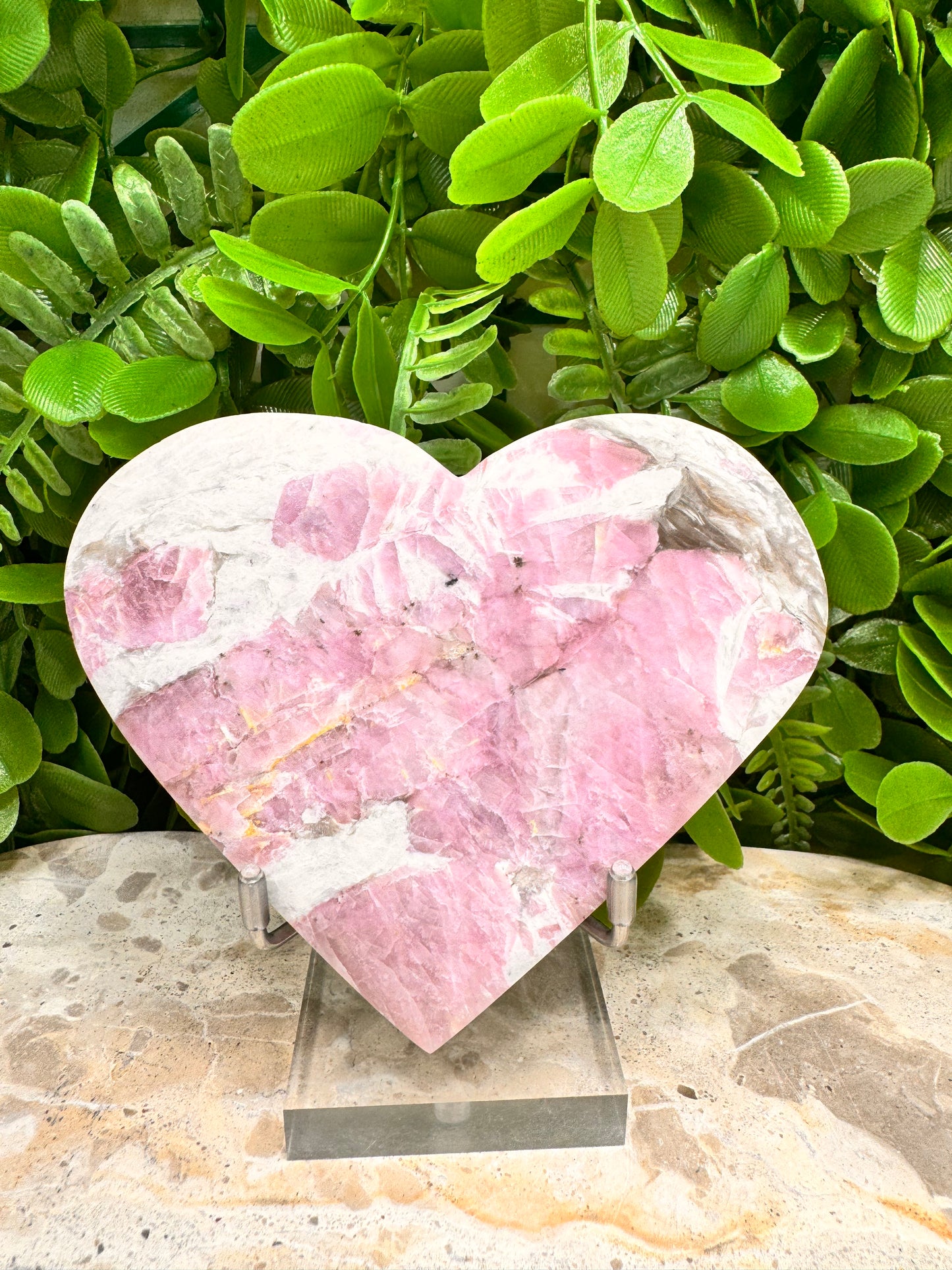 Pink Tourmaline Heart 252g