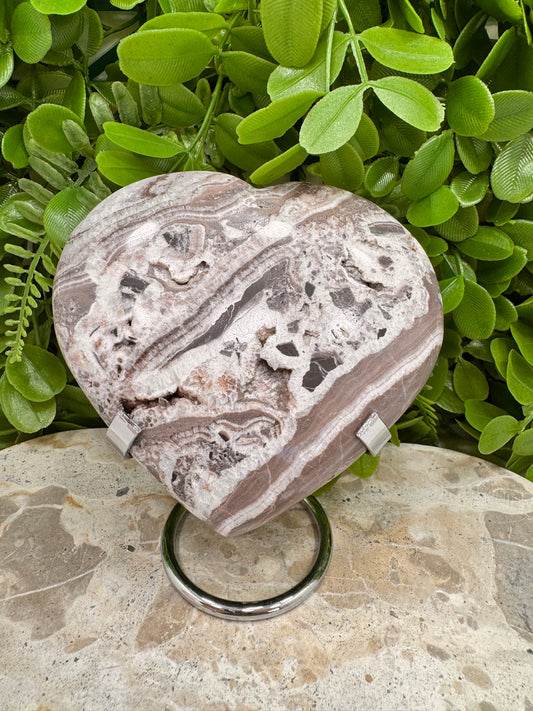 Chocolate Aragonite Heart 646g