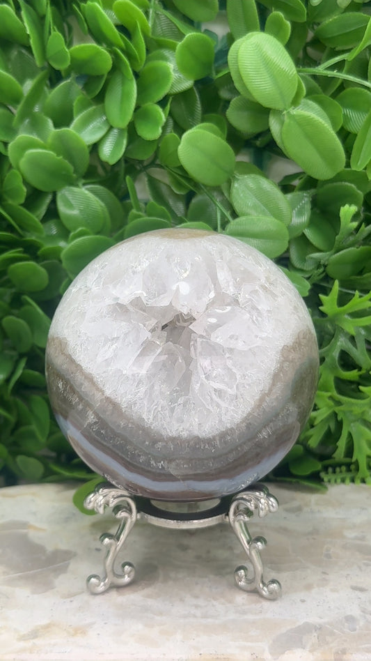 Agate Druzy Sphere 1246g