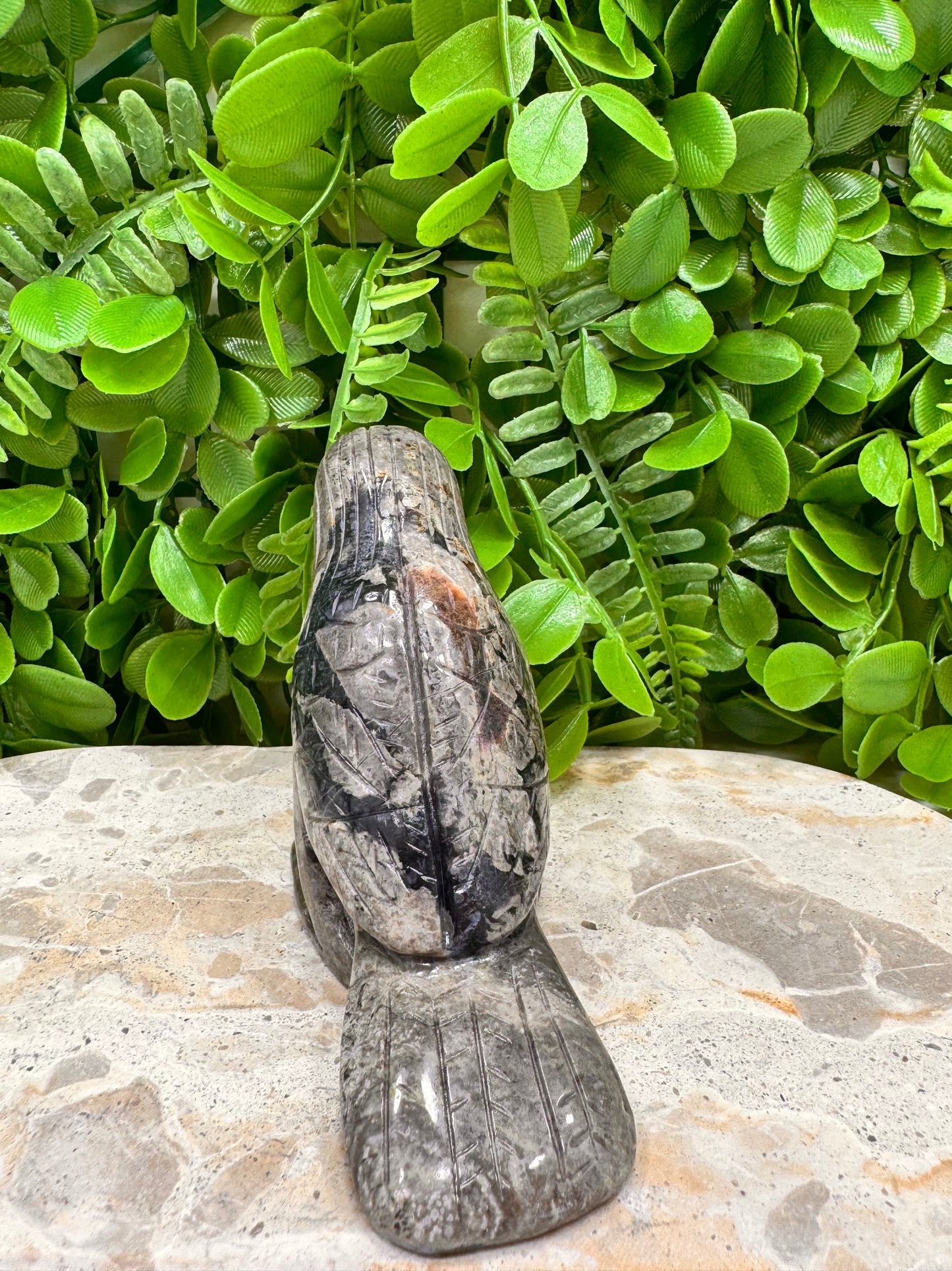 Volcanic Agate Bird 368g
