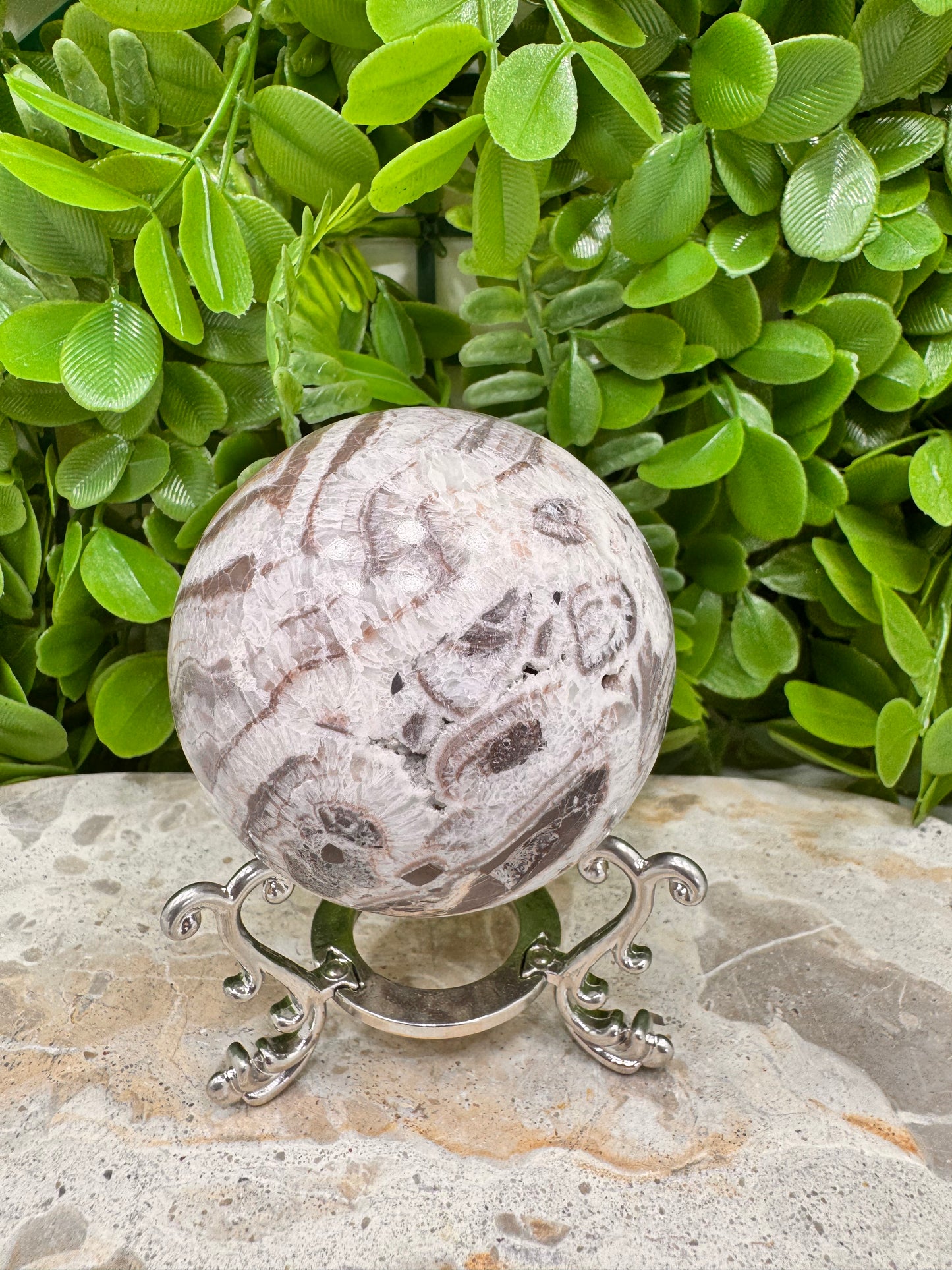 Chocolate Aragonite Sphere 408g