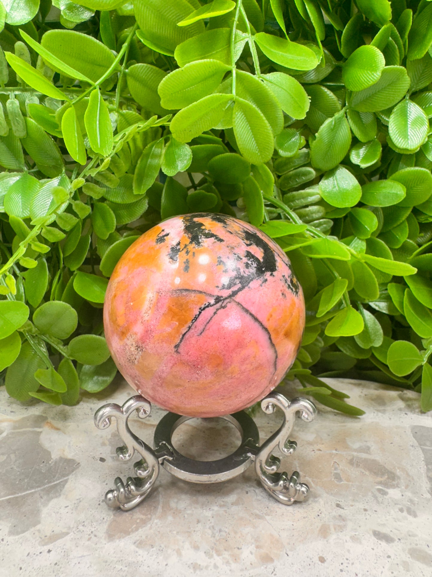 Rhodonite Sphere 568g