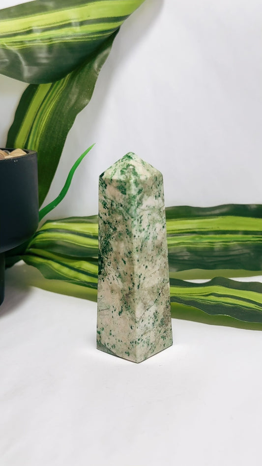 Green Apple Jadeite Tower 194g