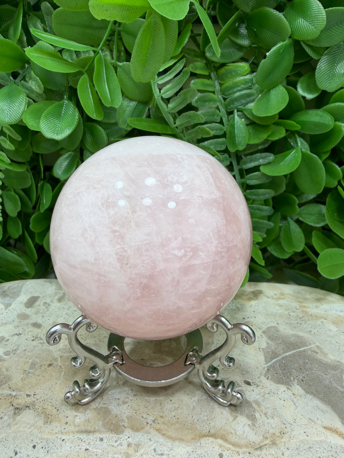 Rose Quartz Sphere | Love • Compassion • Healing