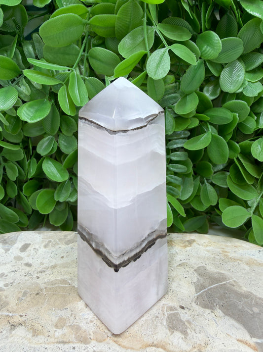Smokey Pink Mangano Tower | Love • Compassion • Calm