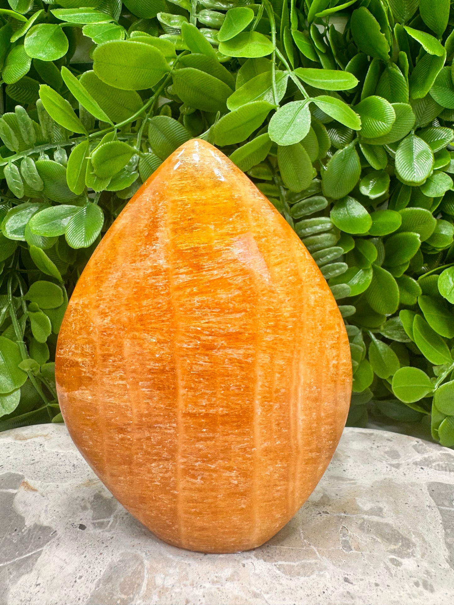 Crystalised Orange Calcite Flame 524g