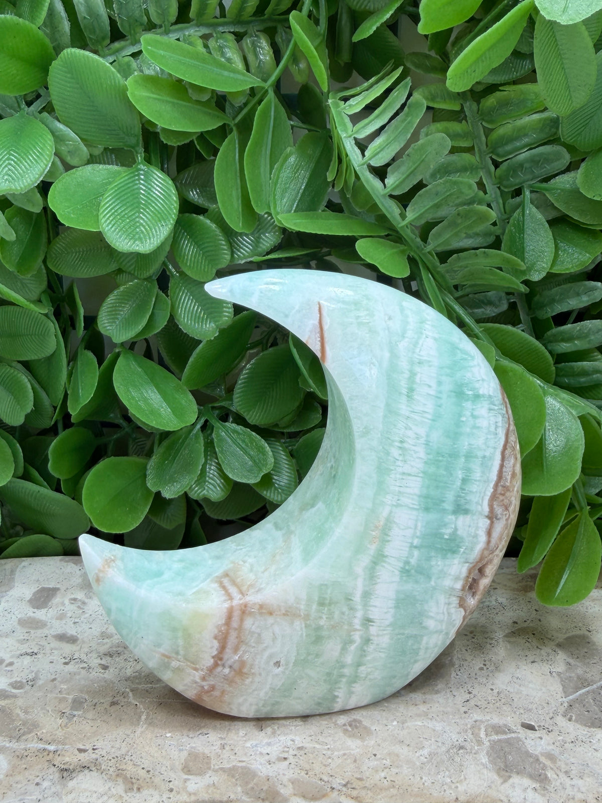 Caribbean Calcite Moon 236g