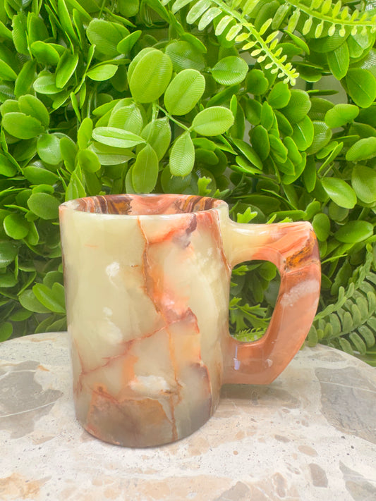Green Banded Onyx Mug 440g