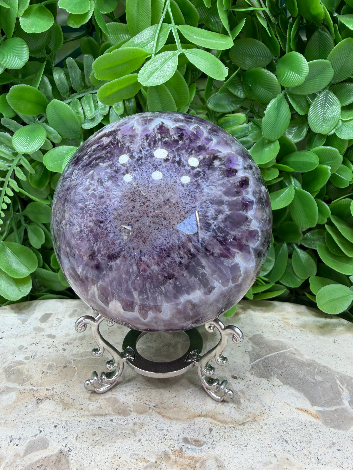 Flower Amethyst Sphere 1064g