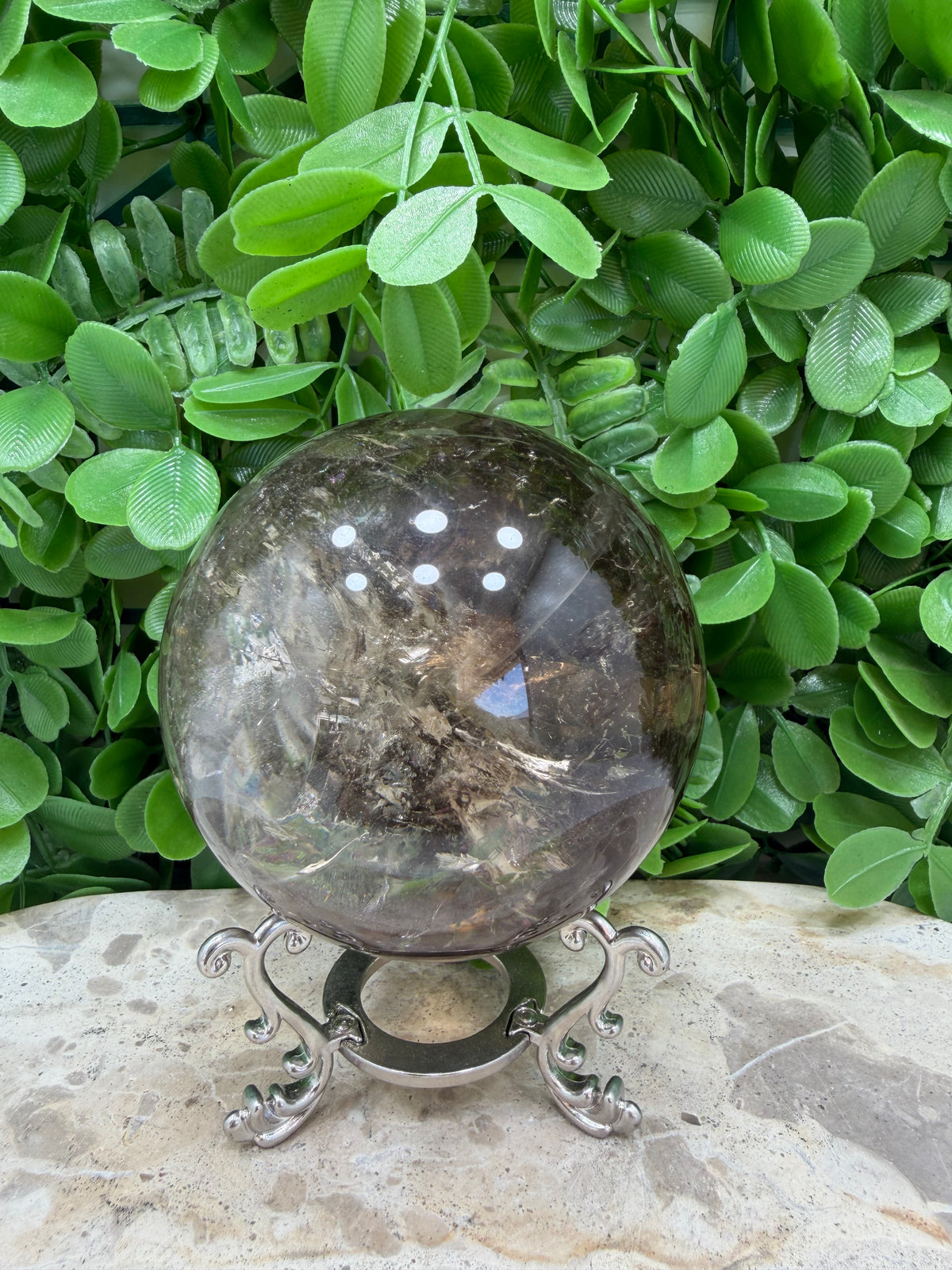 Smokey Quartz Sphere 814g | Grounding • Protection • Calm