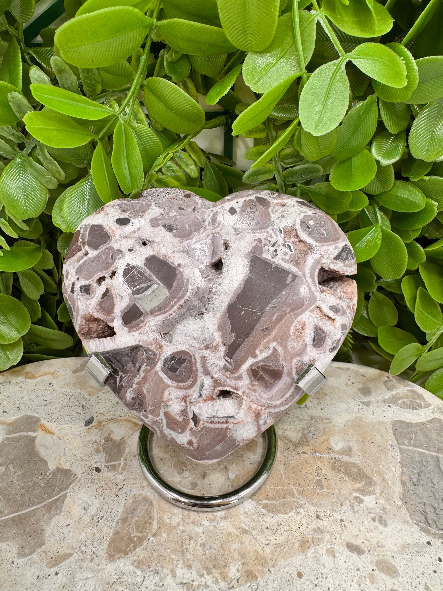 Chocolate Aragonite Heart 396g