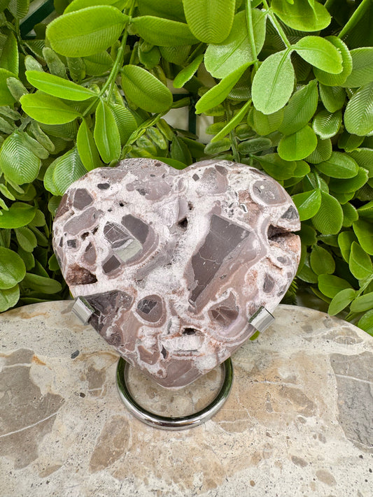 Chocolate Aragonite Heart 396g