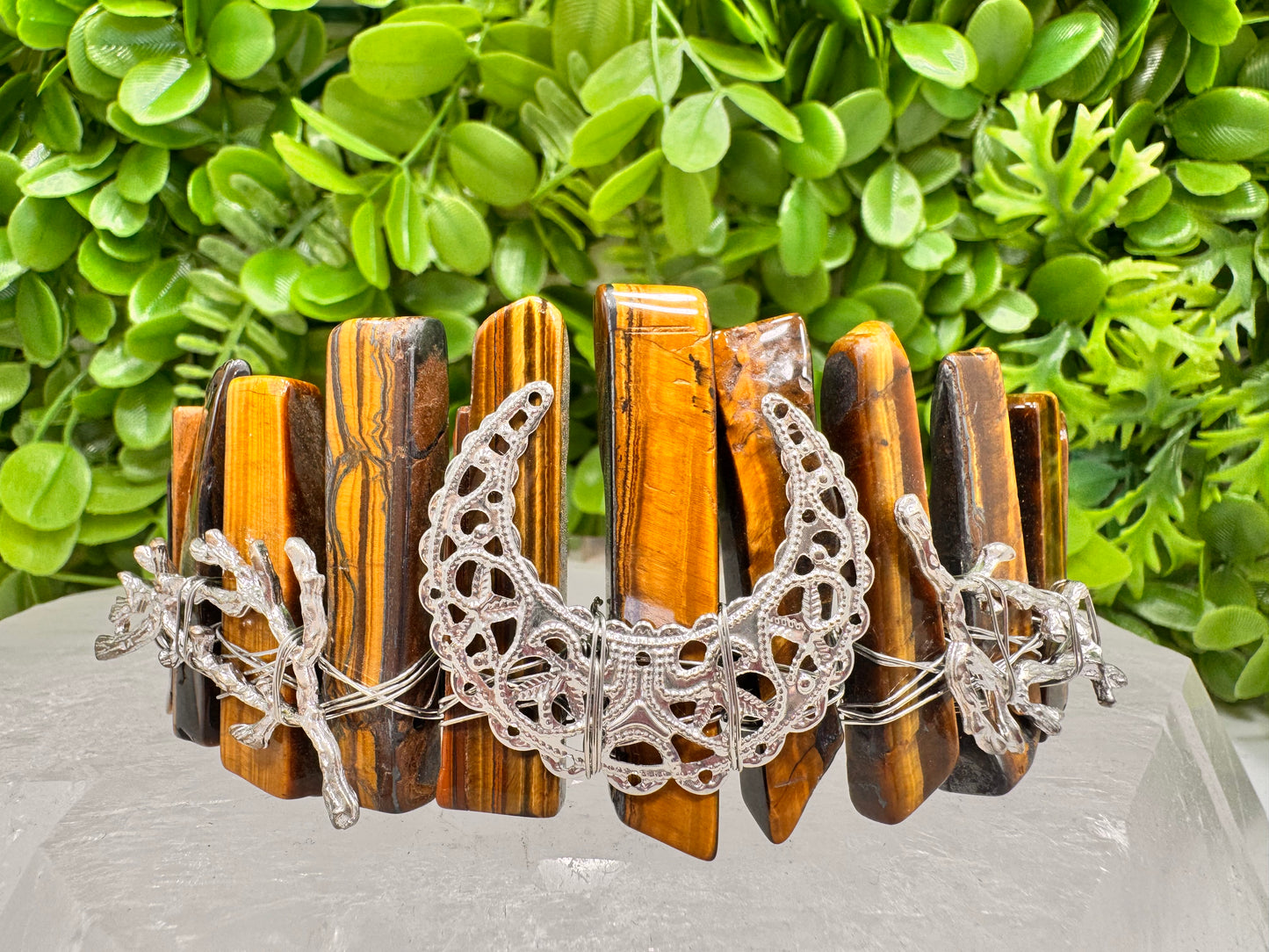 Tiger Eye Moon Tiara 138g