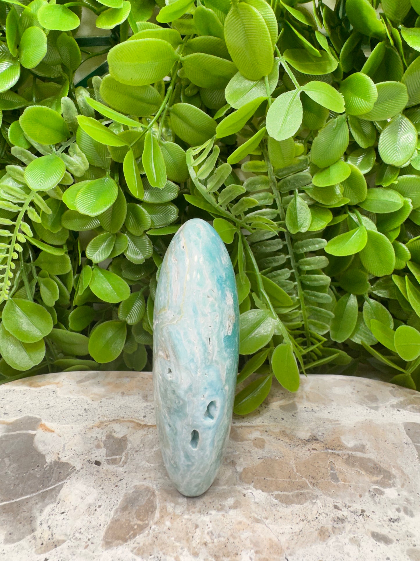 Standing Blue Aragonite/Smithsonite 308g