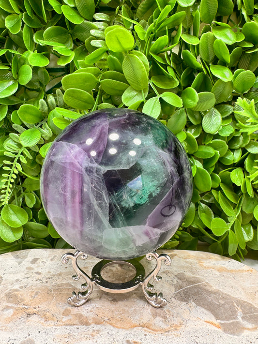 Fluorite Sphere 1598g