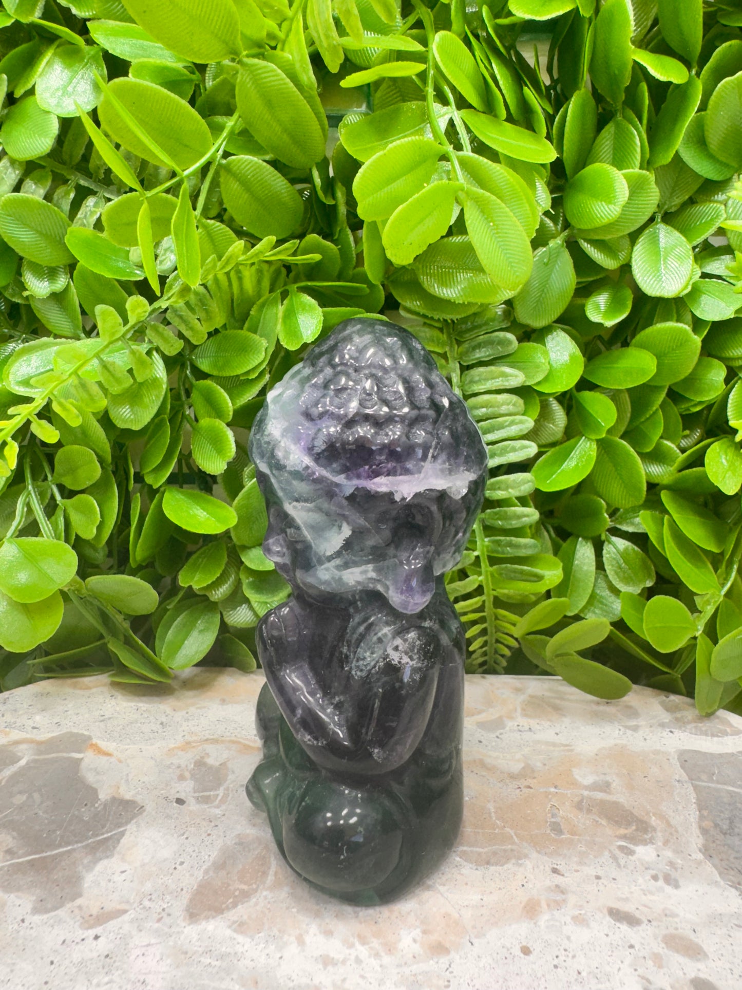 Fluorite Buddha 568g