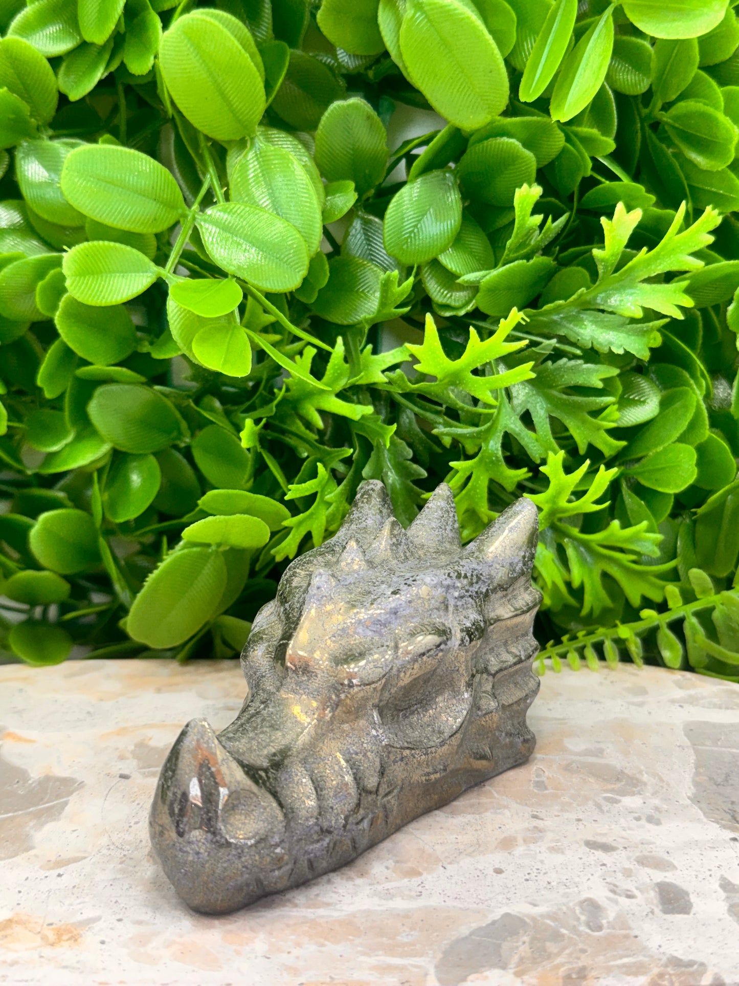 Pyrite Dragon Skull 574g