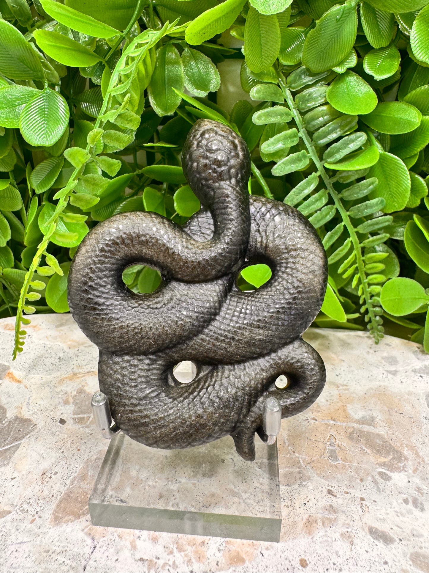 Golden Sheen Obsidian Snake app. 80g