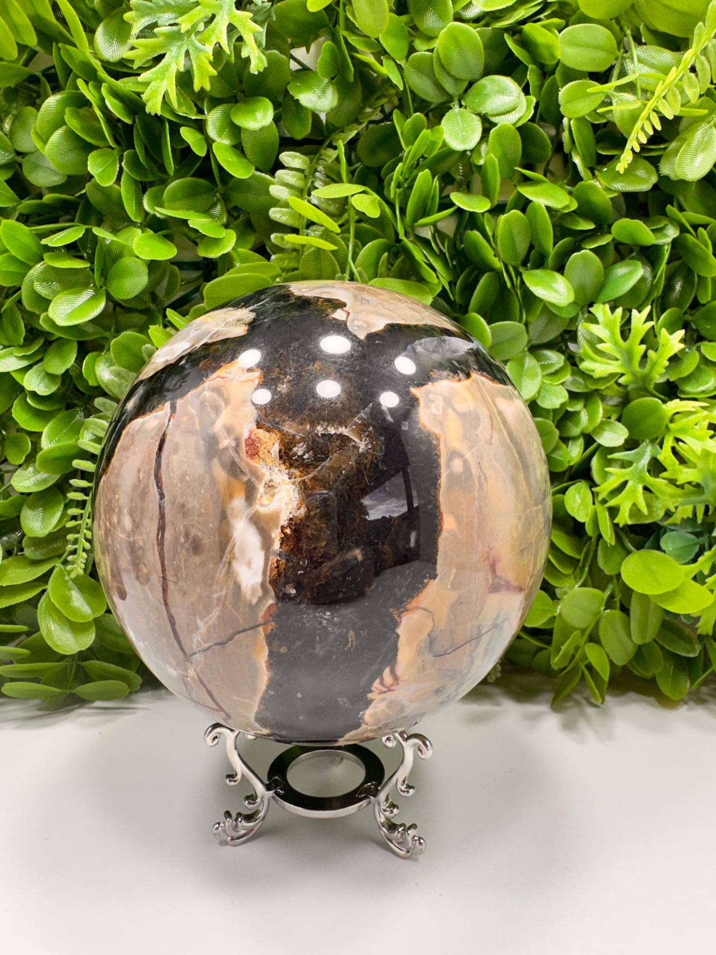 Volcanic Agate Sphere 3626g