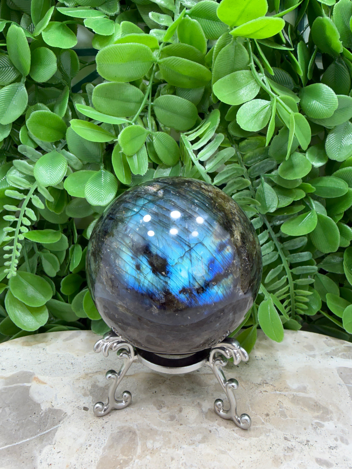 Labradorite Sphere | Protection • Intuition • Transformation