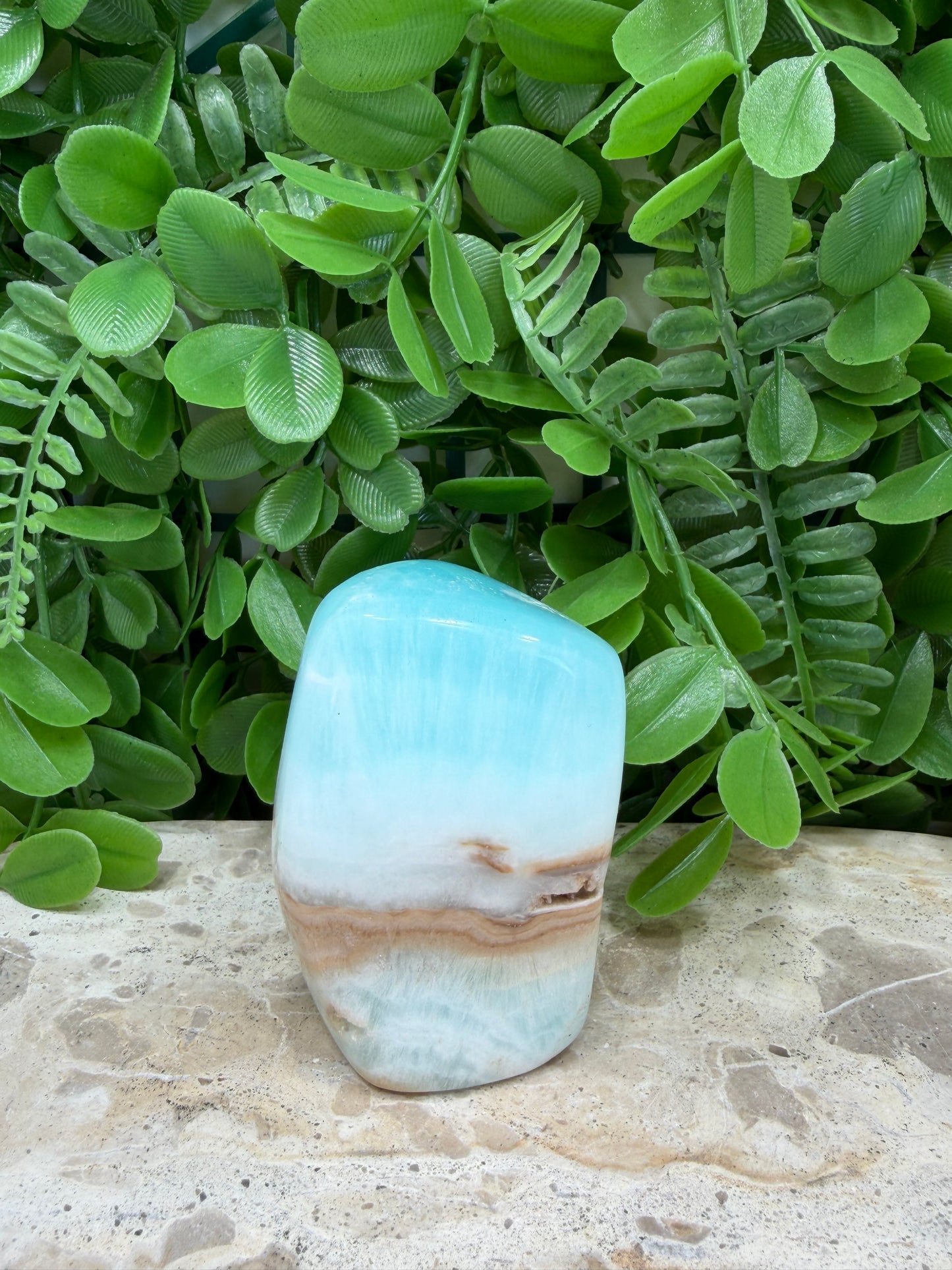 Aqua Caribbean Calcite Freeform 310g