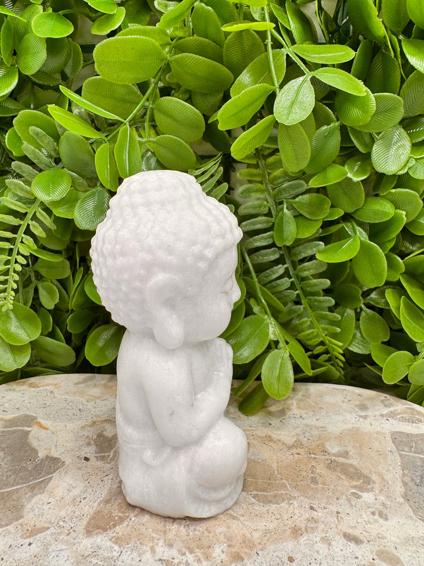 White Jade Buddha 504g