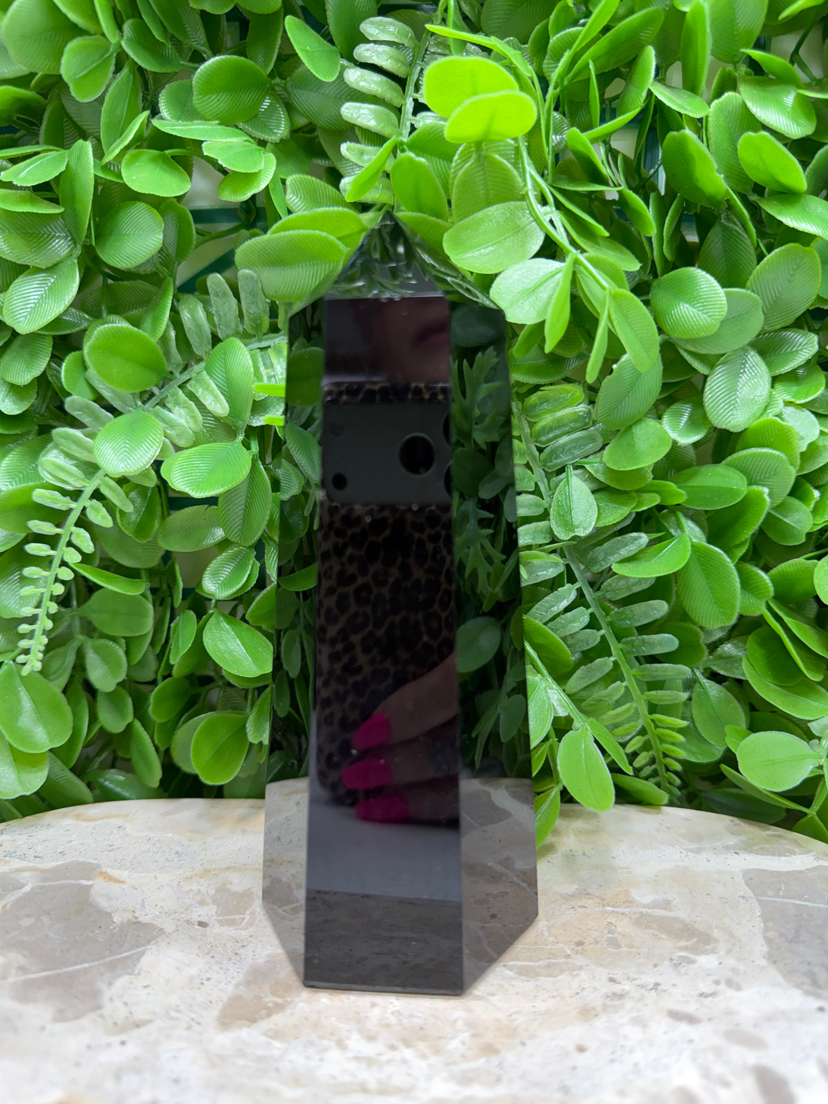 Black Obsidian Tower | Protection • Grounding • Strength