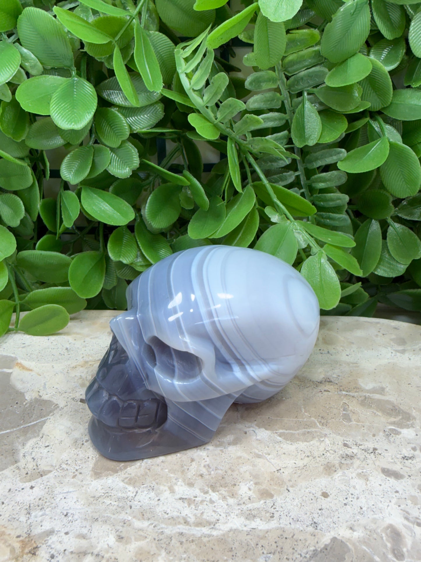 Agate Skull 288g