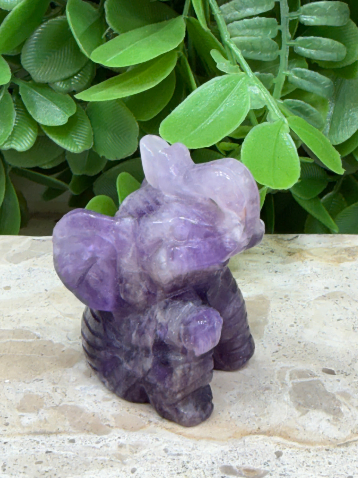 Amethyst Elephant 92g | Calm • Protection • Intuition