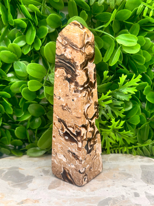 Chocolate Calcite Tower 630g