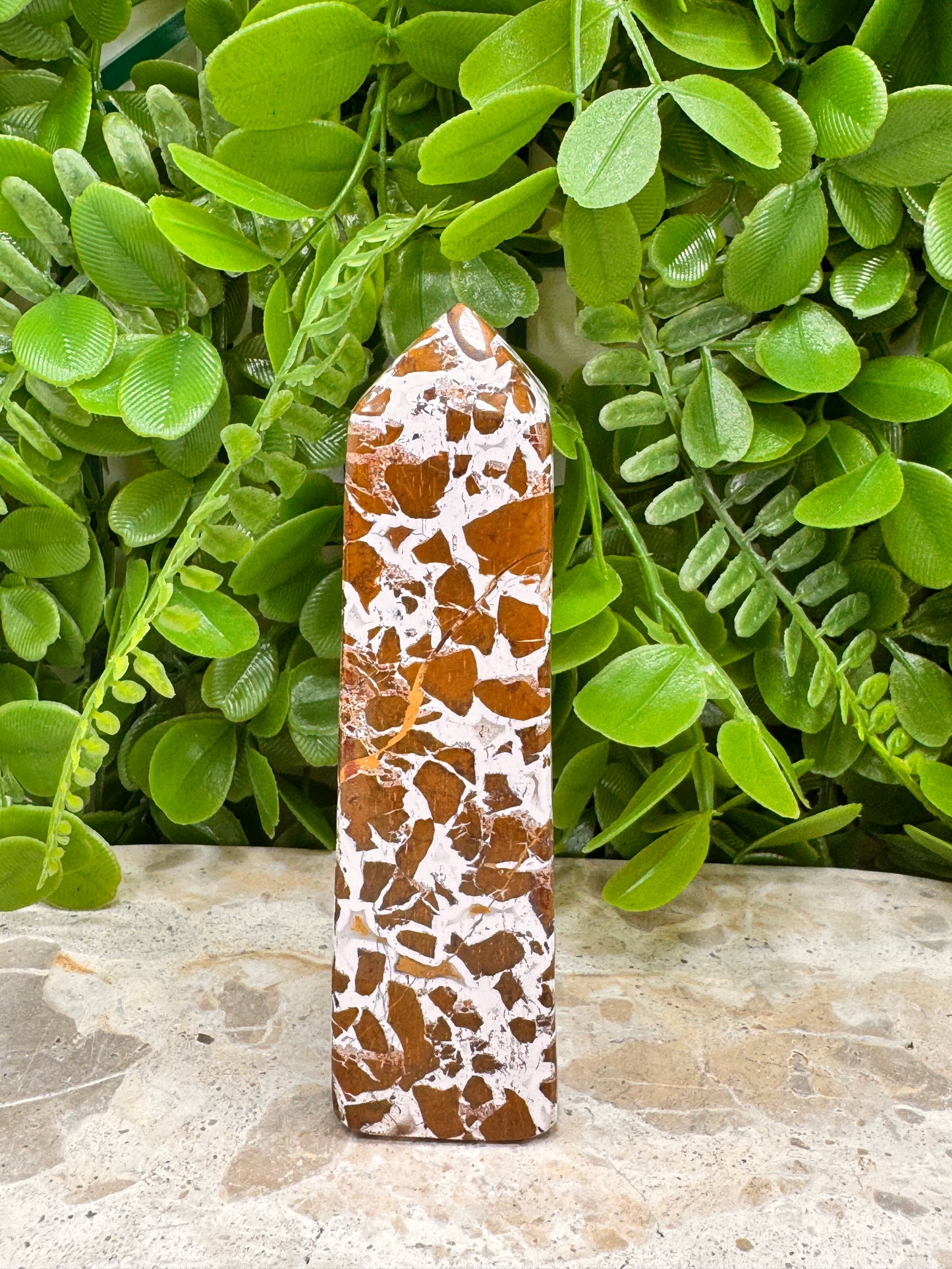Jasper with Agate Point 206g