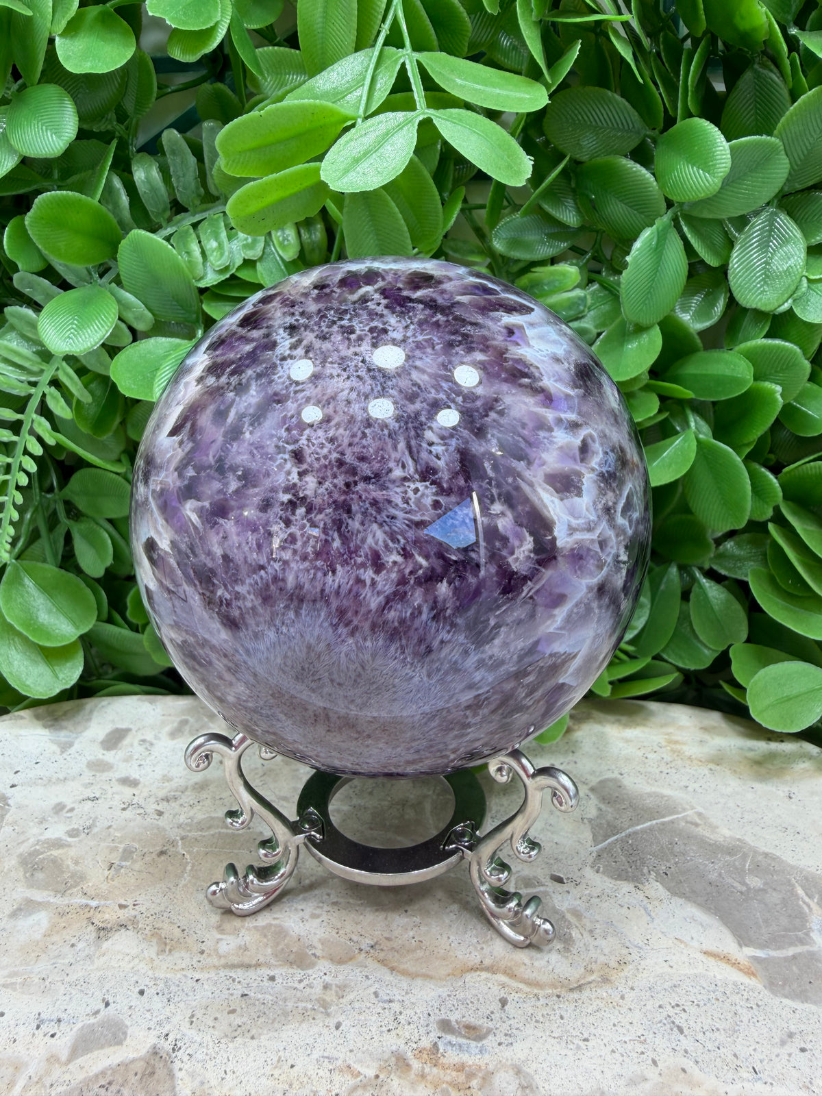 Flower Amethyst Sphere 1064g