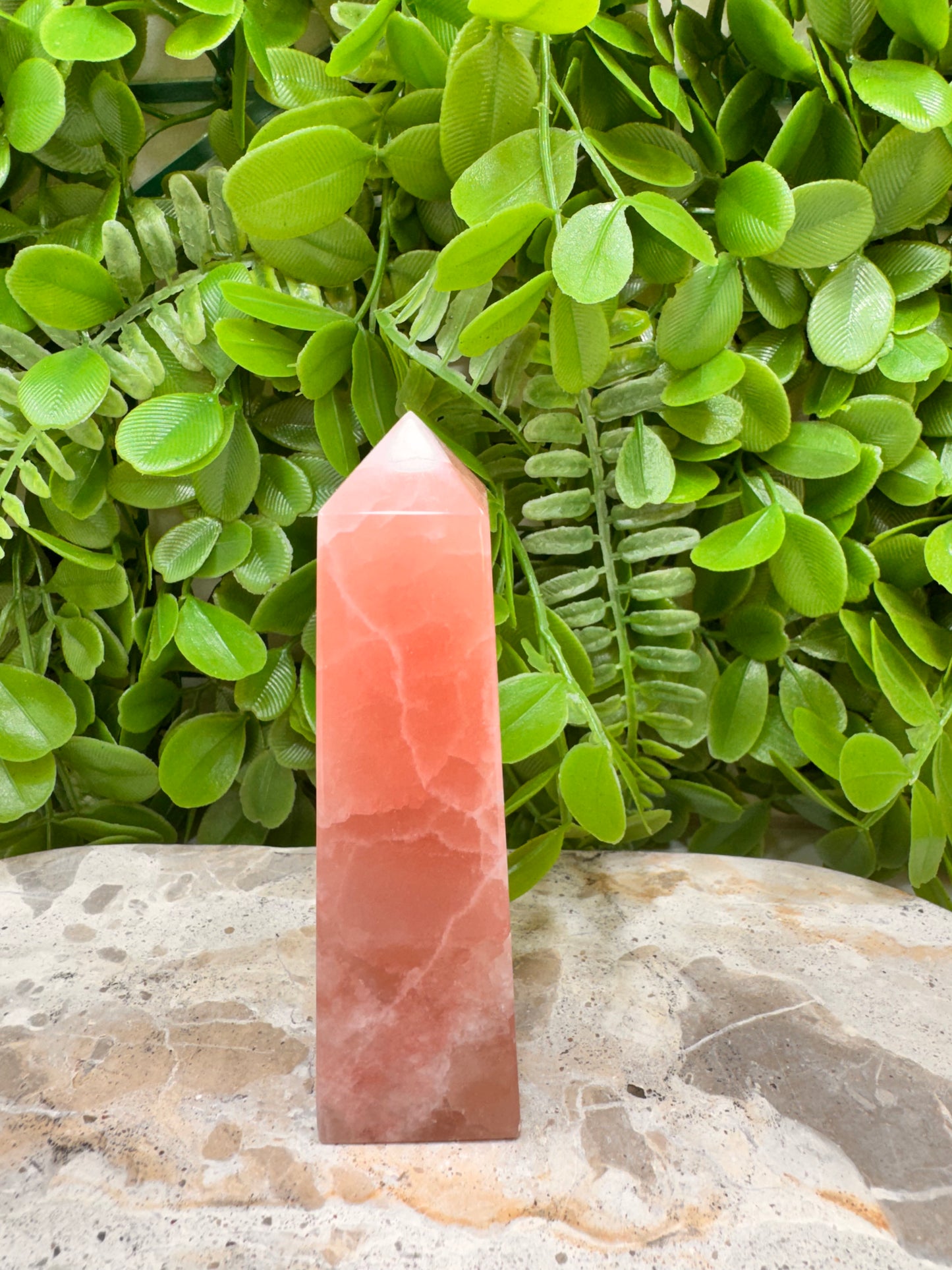Rose Calcite Point 212g