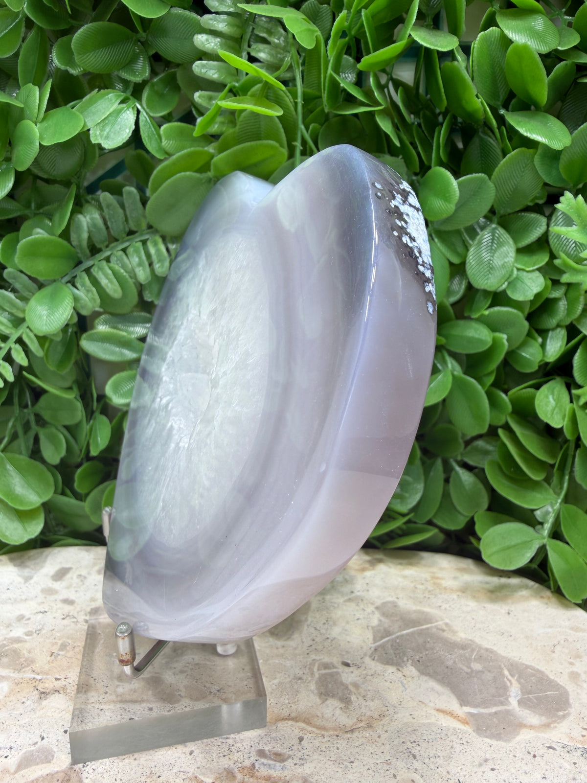 Druzy Agate Heart 576g