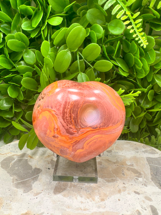 Polychrome/Ocean Jasper Heart 534g
