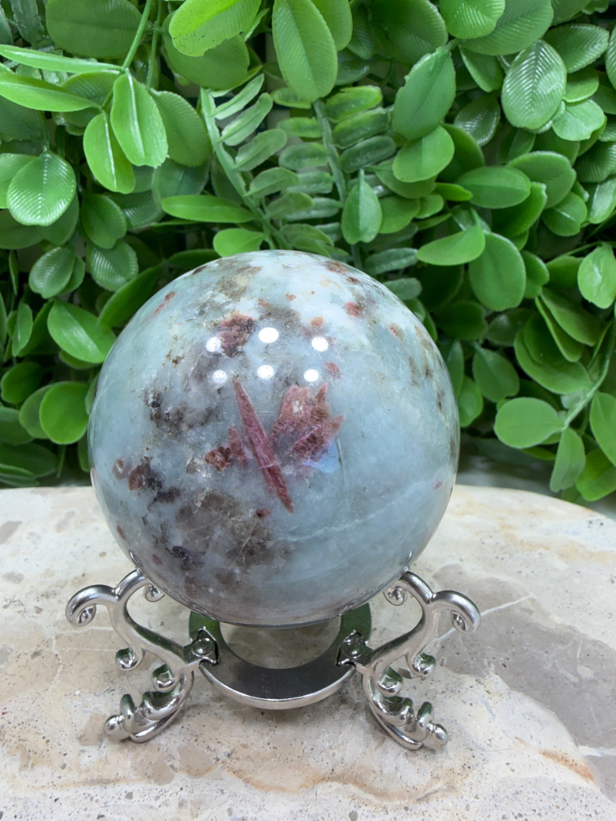 Unicorn Stone Sphere 404g | Calm • Love • Positivity