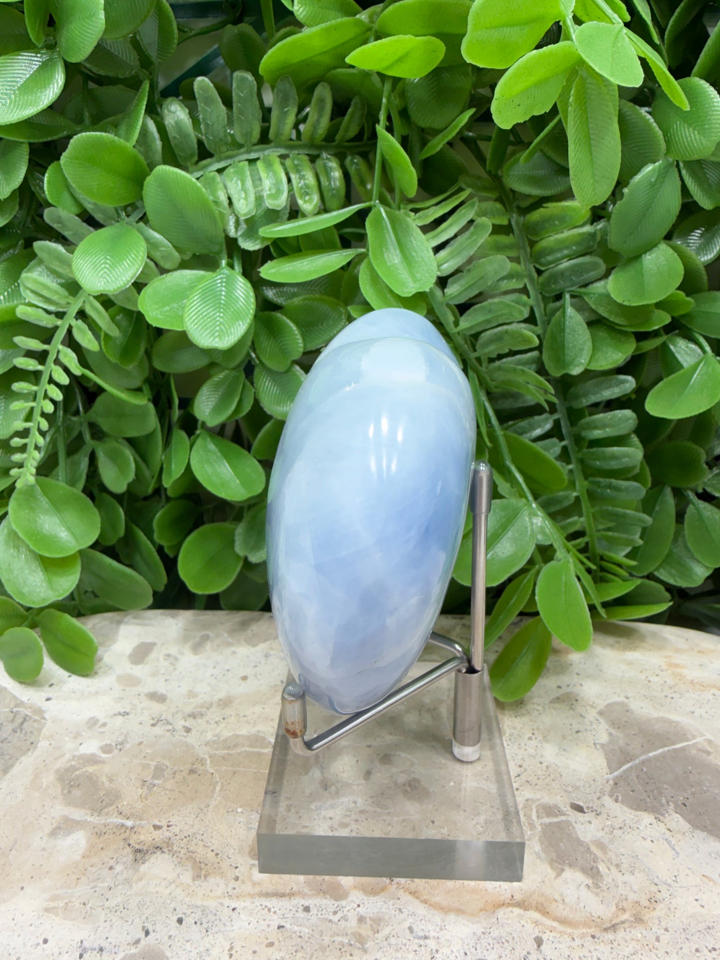 Blue Calcite Heart 378g