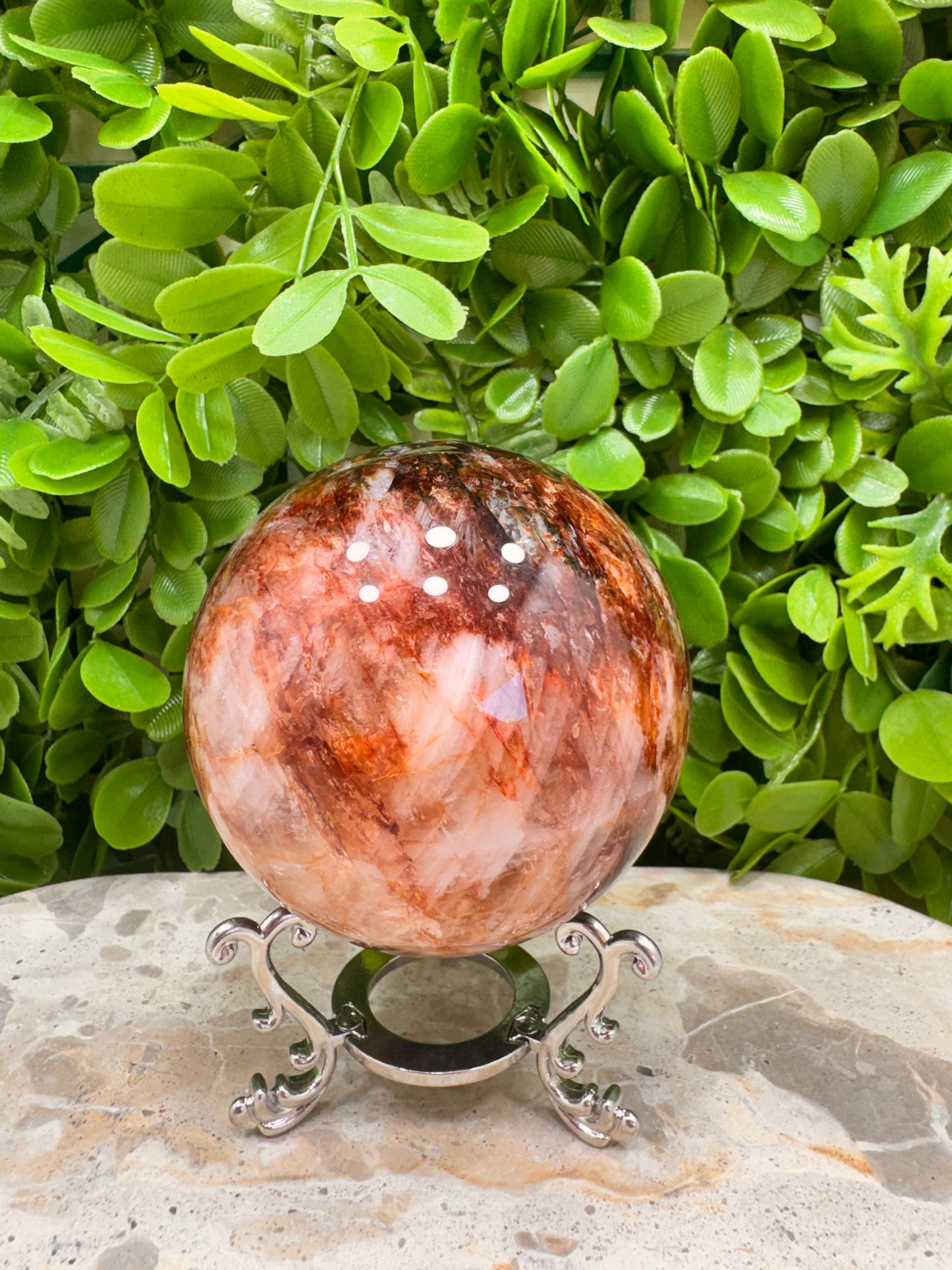 Fire Quartz Sphere 759g