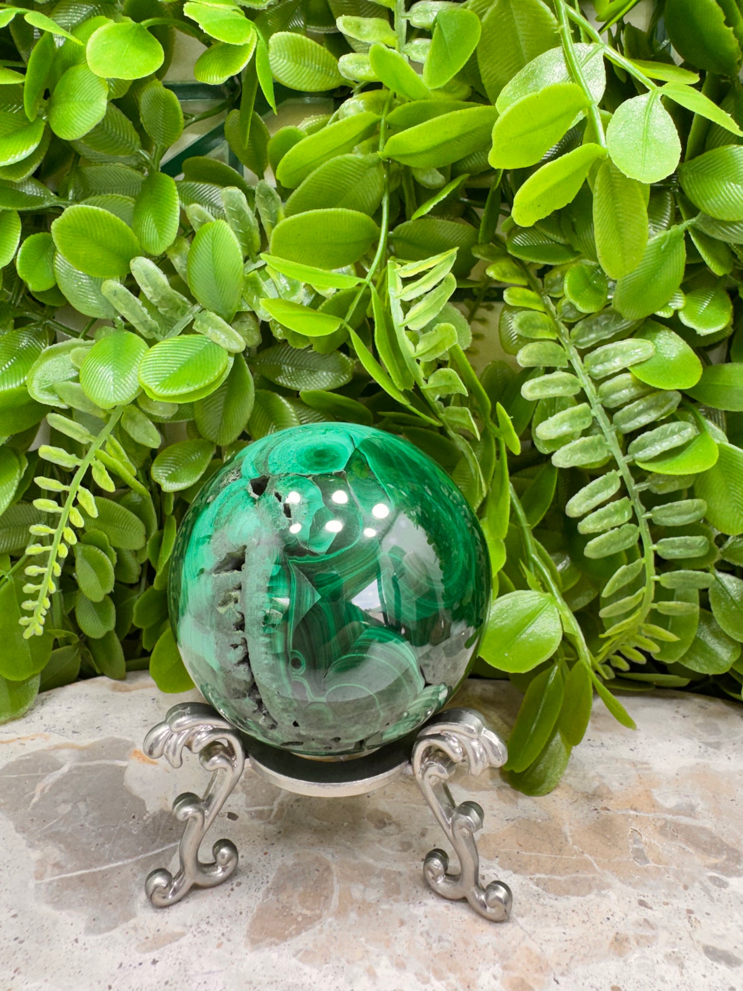 Malachite Sphere 538g