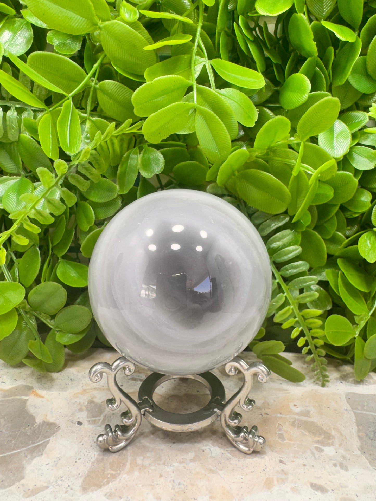Black Banded Onyx Sphere 598g