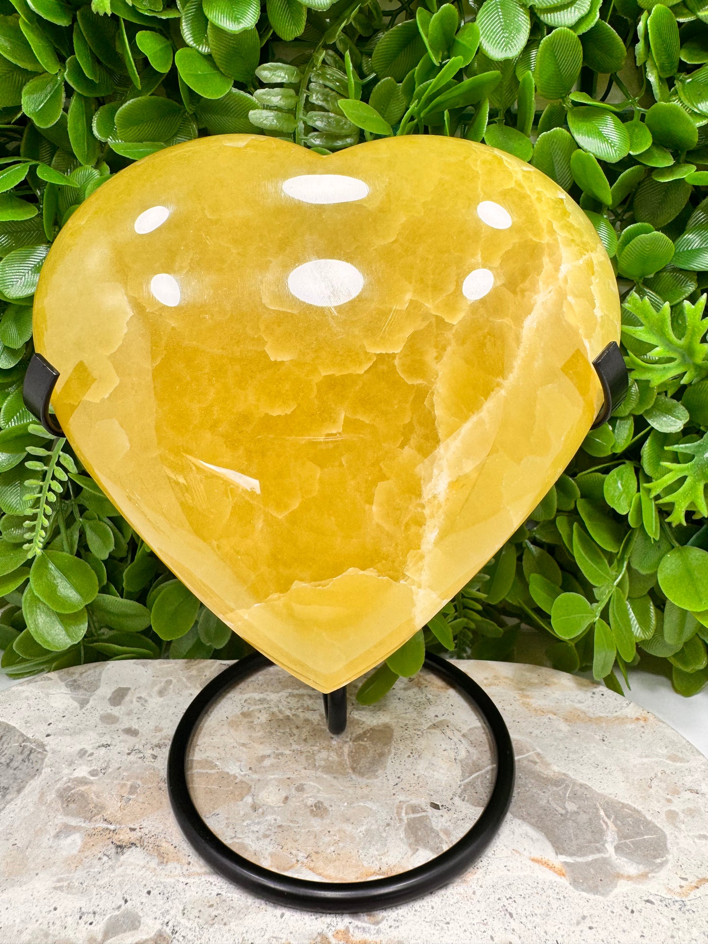Lemon Calcite Heart 1544g
