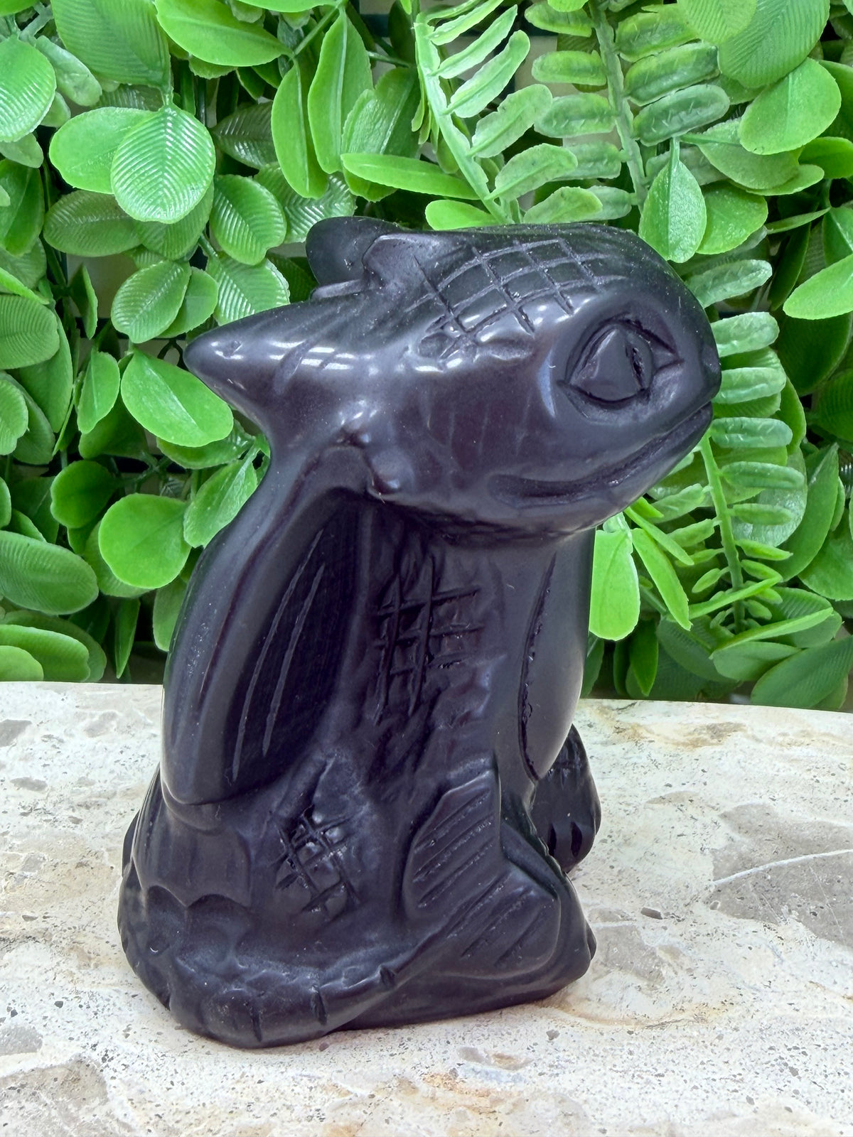 Black Obsidian Toothless Dragon 450g