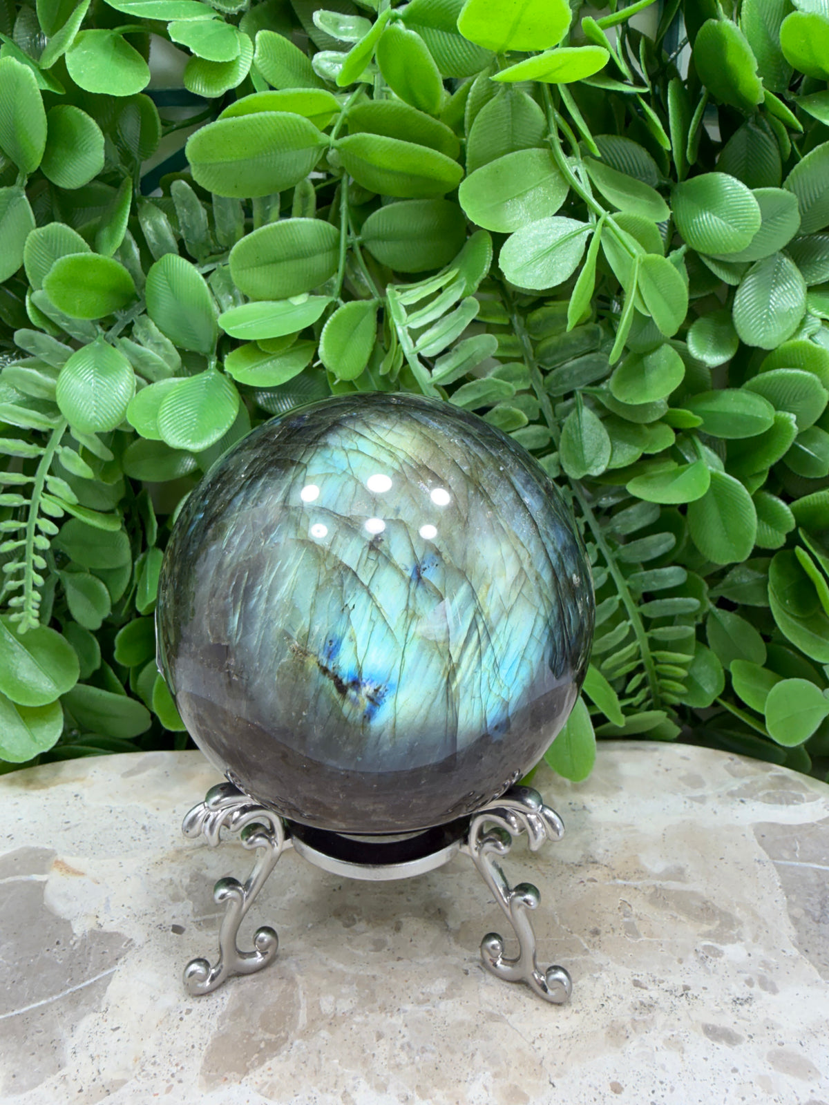 Labradorite Sphere | Protection • Intuition • Transformation