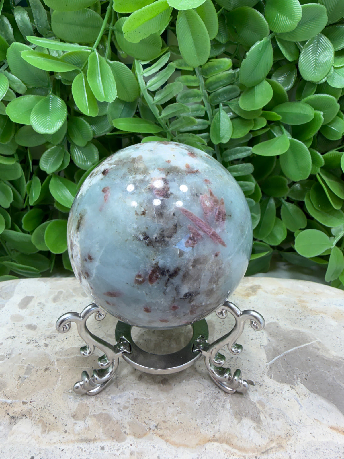 Unicorn Stone Sphere 404g | Calm • Love • Positivity