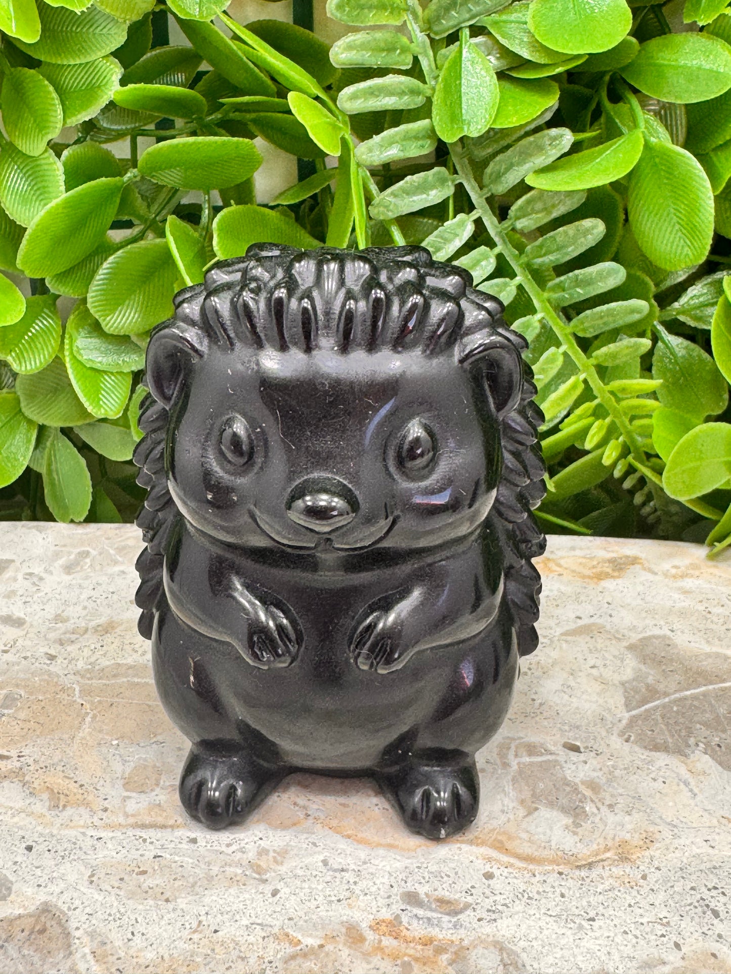 Black Obsidian Hedgehog 360g