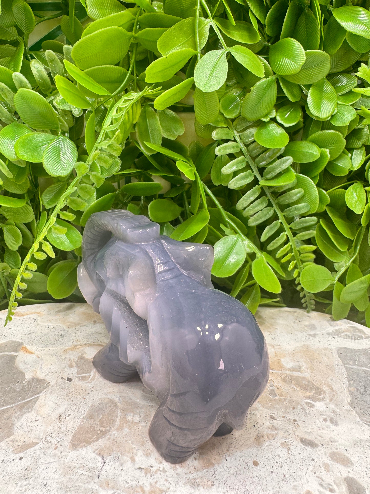 Drusy Agate Elephant 373g