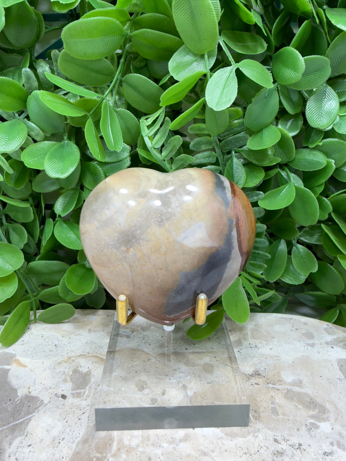 Polychrome Jasper Heart 206g