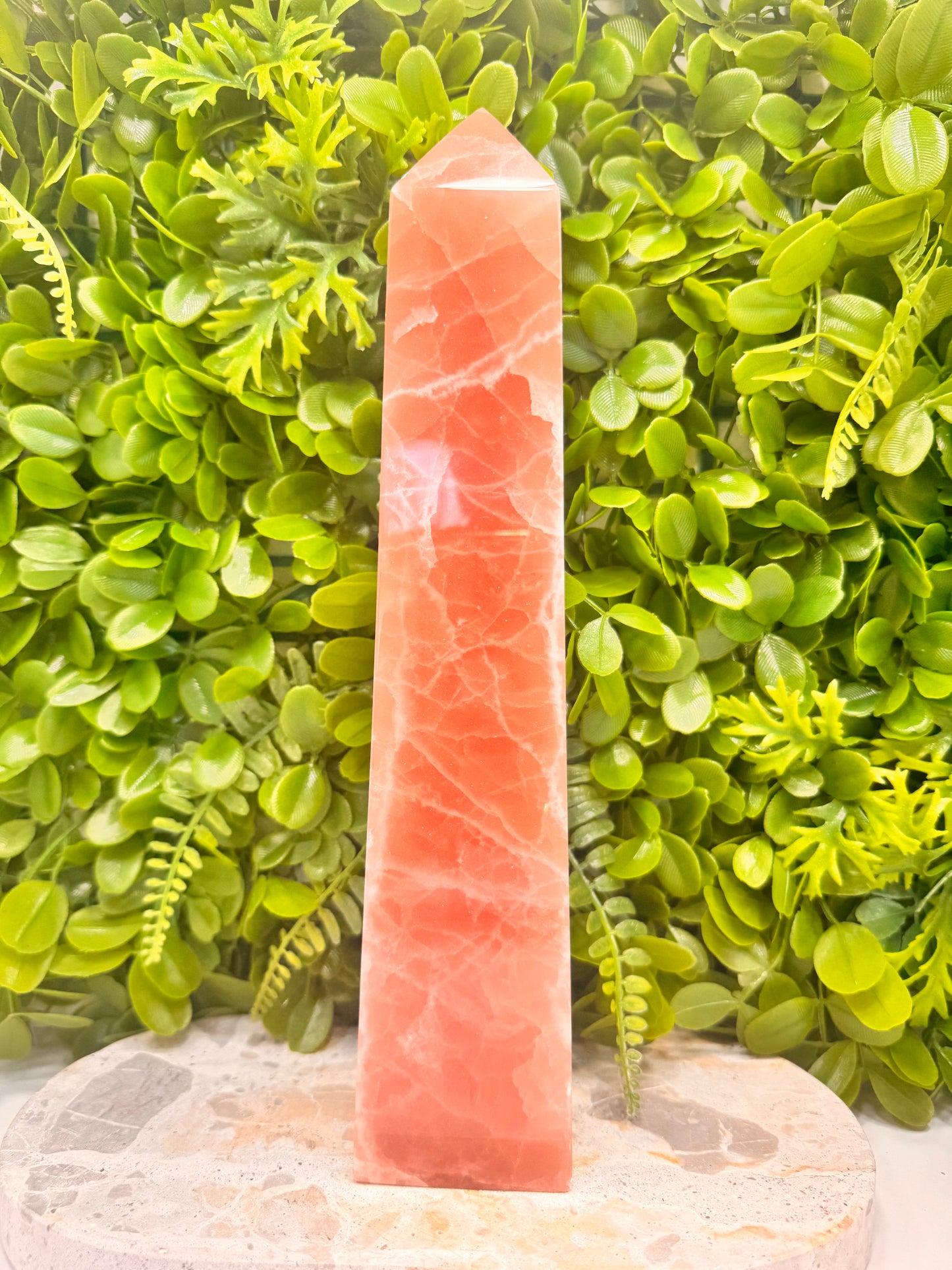 Rose Calcite Tower 1960g