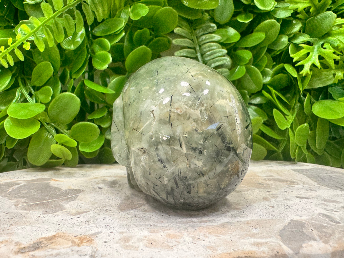 Prehnite Skull 482g