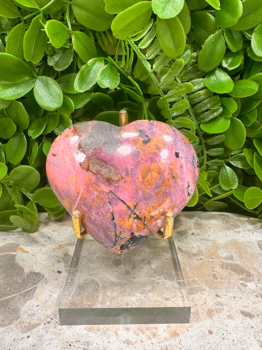 Rhodonite Heart 210g